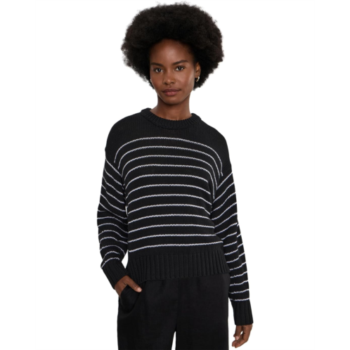 Eileen Fisher Peruvian Organic Cotton Cord Crew Neck Sweater