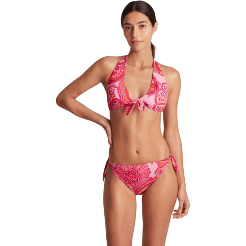 POLO RALPH LAUREN Provence Paisley Tie Front Halter Top