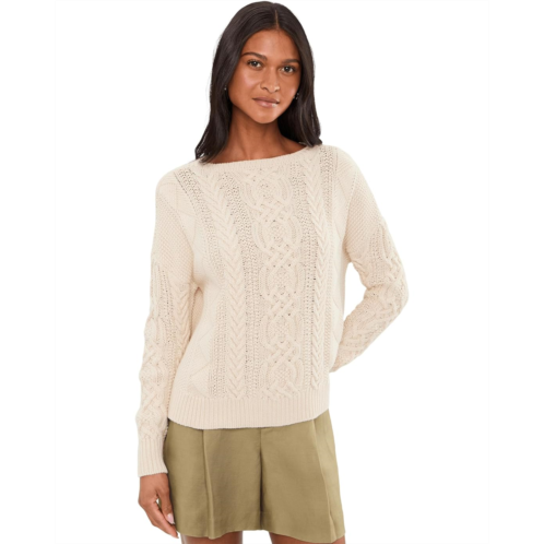 POLO RALPH LAUREN Cable-Knit Cotton Boatneck Sweater