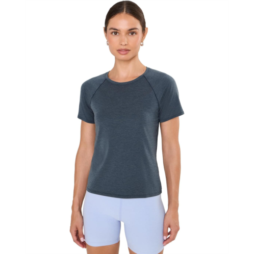 Womens Beyond Yoga Performance Knit Raglan Tee