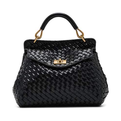 JW PEI Lucia Classic Top Handle Woven Bag