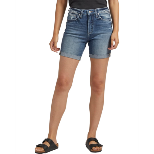 Silver Jeans Co. Sure Thing High-Rise Long Shorts L28517EKC303