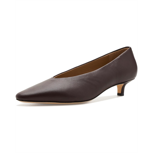 POLO Ralph Lauren Womens Lauren Ralph Lauren Francesca Nappa Leather Pumps