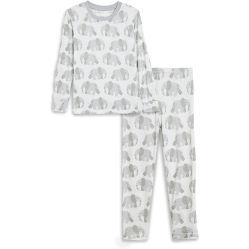 Kickee Pants Kids Print Long Sleeve Pajama Set (Toddler/Little Kids/Big Kids)