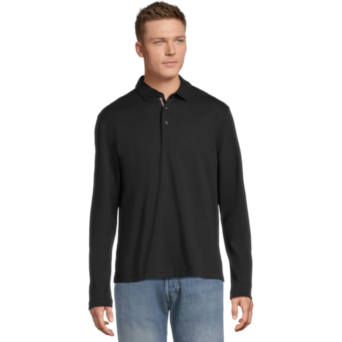Mens UNTUCKit Long Sleeve Wrinkle Free Damaschino Polo