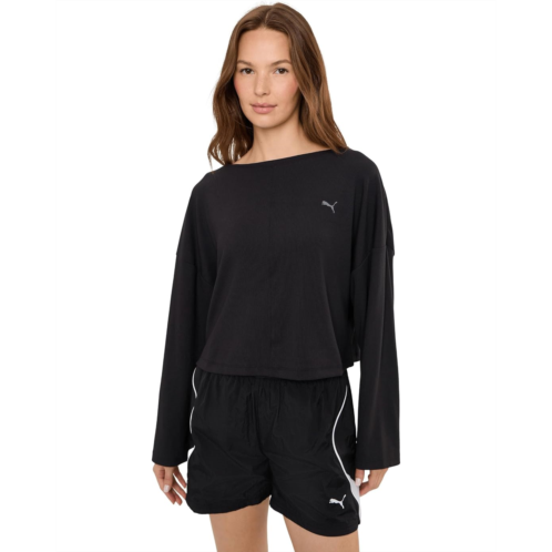 PUMA Cloudspun Ribbed Slouchy Long Sleeve Tee