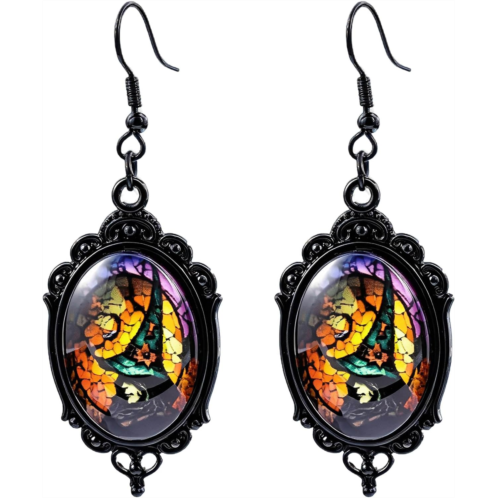 Gothic Halloween Cameo Earrings Halloween Earrings Punk Style Mystery Earrings Jewelry for Women