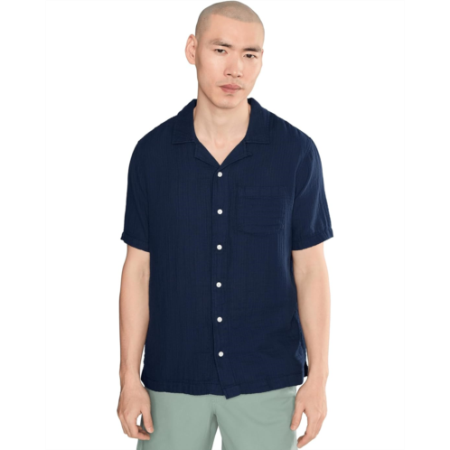 L.L.Bean Mens LLBean Cloud Gauze Shirt Short Sleeve Slightly Fitted Regular