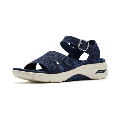 Womens SKECHERS On-The-Go GO Walk Arch Fit 20 Sandals w/ Shiny Yarn