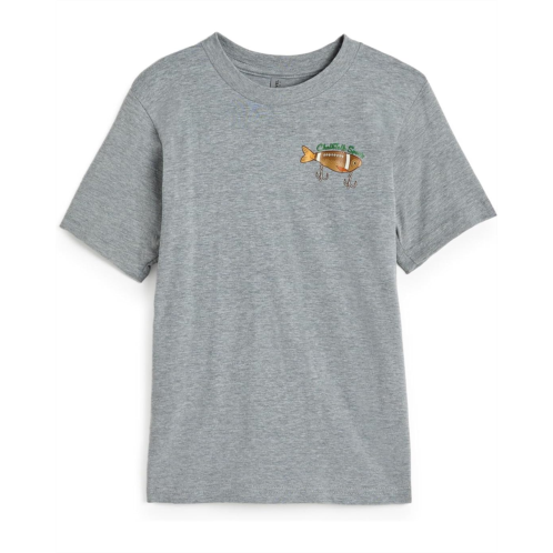 Boys ChalkTalk SPORTS Football Short Sleeve T-Shirt - Bait and Tackle (Little Kid/Big Kid)