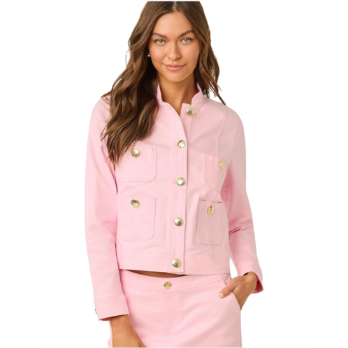 Womens Lilly Pulitzer Sherpa Denim Jacket