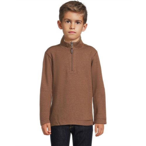 Boys Johnston & Murphy Kids Reversible Solid Quarter Zip (Big Kid)