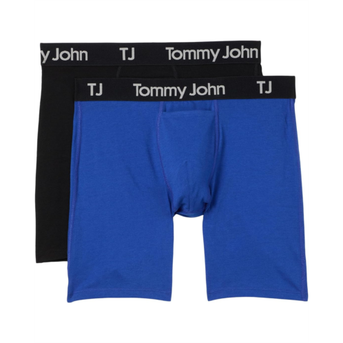 Mens Tommy John Cotton Stretch Boxer Brief 2 Pack