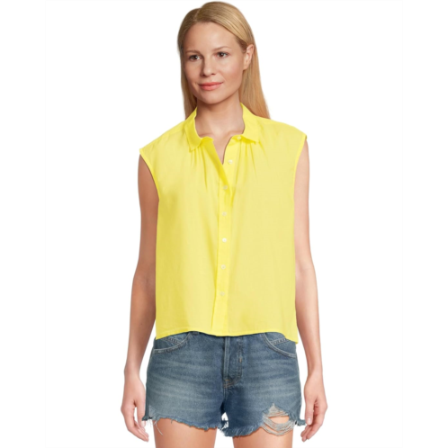 Womens Lilla P Short Sleeve Button Down