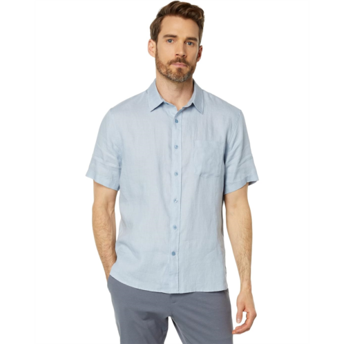 Mens Vince Linen Short Sleeve