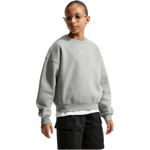 Girls Nike Kids Sportswear Studio Oversized Fleece Boxy Top (Big Kid)