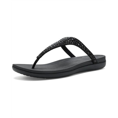 Womens FitFlop Solay Mixed-Crystal Toe-Post Sandals