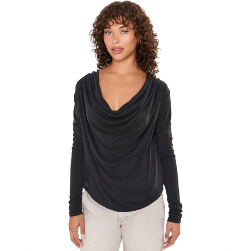 Womens Free People Jane Draped Long Sleeve Top