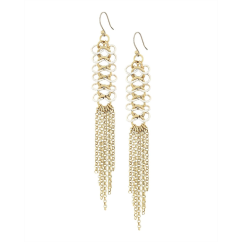 Lucky Brand Chain Link Fringe Earrings