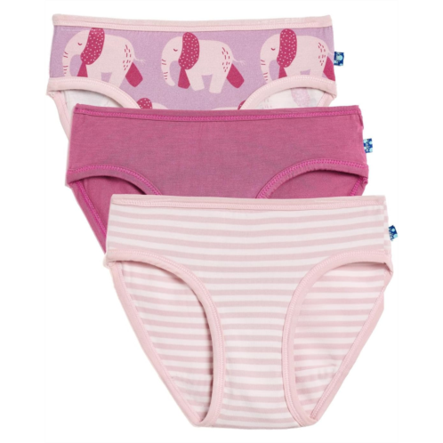 Kickee Pants Kids Print Girls Underwear Set of 3 (Big Kid)