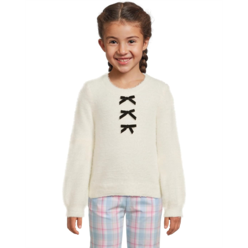 Girls Janie and Jack Fuzzy Mini Bow Sweater (Toddler/Little Kids/Big Kids)