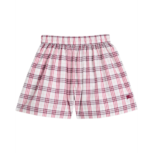 Girls Burberry Kids Marcy Check Shorts (Little Kids/Big Kids)