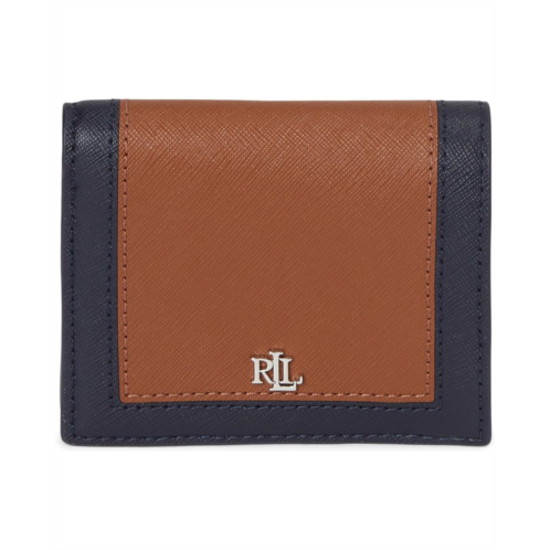 POLO Ralph Lauren Lauren Ralph Lauren Color-Blocked Leather Compact Wallet