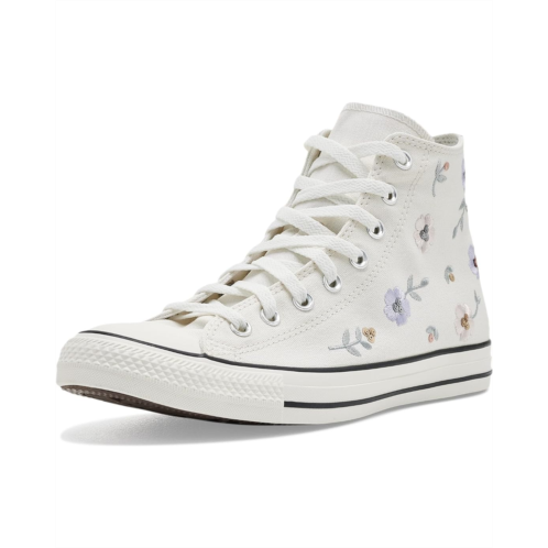 Unisex Converse Chuck Taylor All Star Sequin Flowers High-Top Sneakers