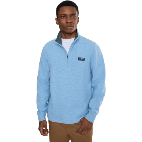 L.L.Bean Mens LLBean Lakewashed Double-Knit Quarter-Zip Pullover
