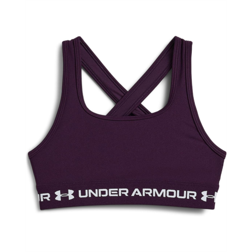 Girls Under Armour Kids Crossback Mid-Impact Sports Bra (Big Kids)