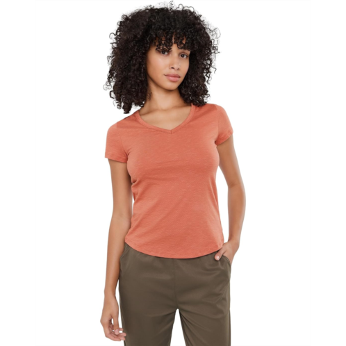 Womens Toad&Co Marley Short Sleeve V Tee