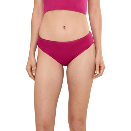 Womens Hanro Cotton Seamless Hi Cut Briefs