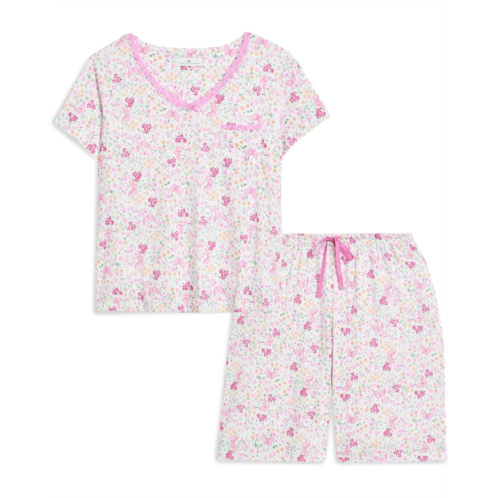 Karen Neuburger Plus Size V-Neck Tee & Bermuda Shorts Pajama Set