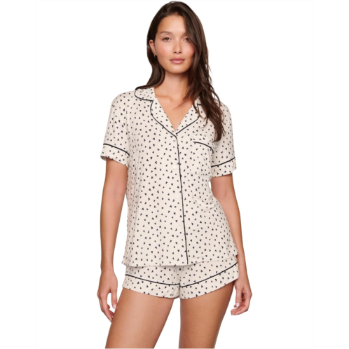 Womens Eberjey Gisele Printed TENCEL Modal Relaxed Shorts PJ Set