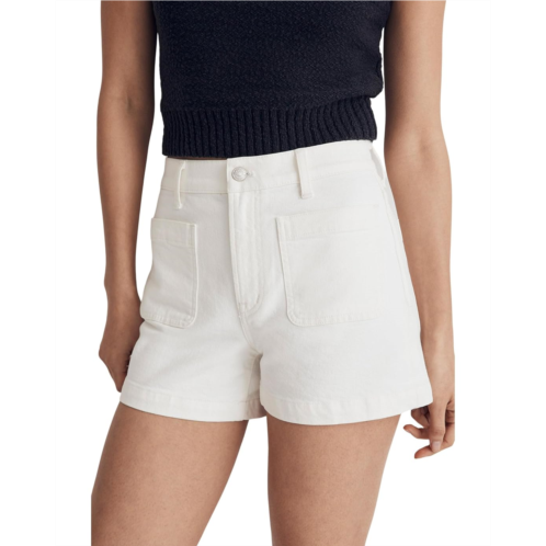Madewell Clean Dressy Shorts in White