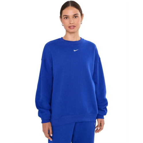 Womens Nike Studio Fleece Medium Weight Oversized Crew Neck Sweatshirt