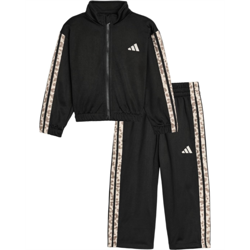 Adidas Kids Aop 3S Wide Leg Tricot Pant Set (Toddler/Little Kid)