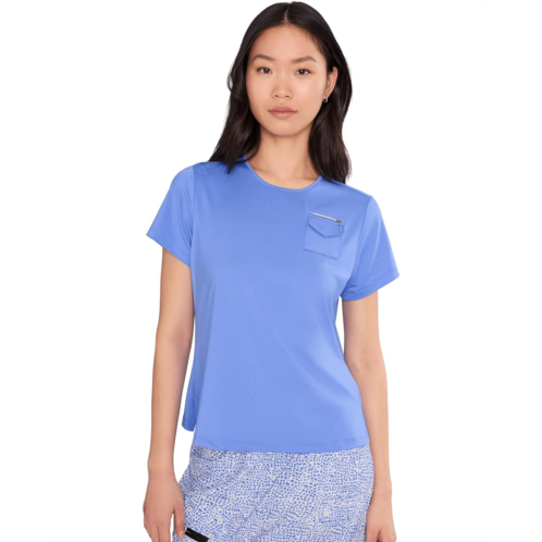 Womens Jamie Sadock Flattering Scoop Neck Pocket Tee