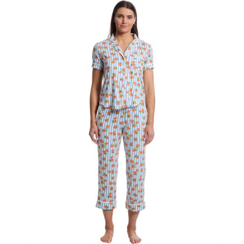 Womens Kate Spade New York Short Sleeve Cropped PJ Set