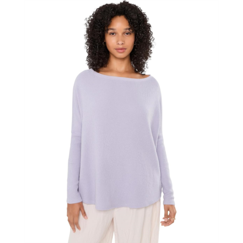Womens Free People Latte Blues Thermal Solid