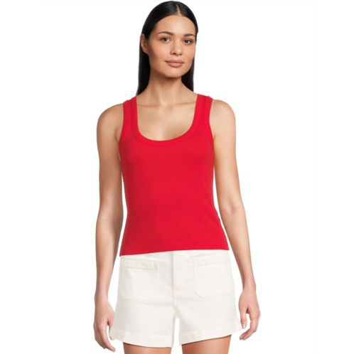 Womens Madewell (Re)Generative Cotton Ribbed Scoop Neck Tank