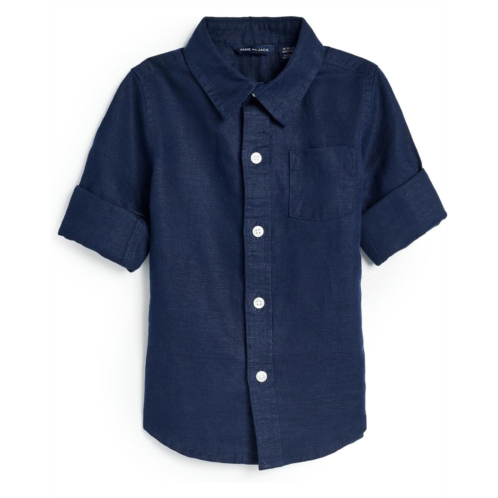 Janie and Jack Linen Roll Up Shirt (Infant)