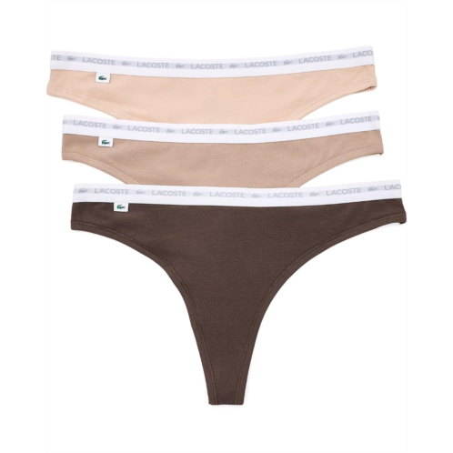 Lacoste 3-Pack Stretch Cotton String Briefs