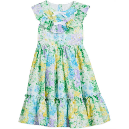Girls Janie and Jack Floral Bow Dress (Toddler/Little Kid/Big Kid)
