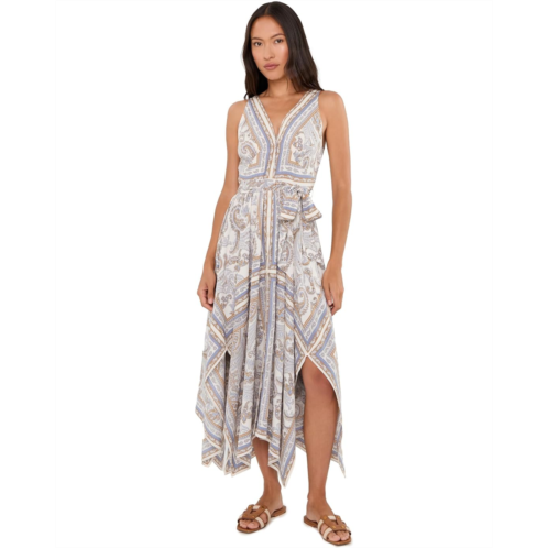 POLO RALPH LAUREN Petite Paisley Georgette Handkerchief-Hem Dress