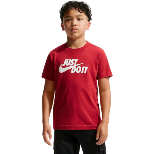 Kids Nike Kids Sportswear Just Do It Hybrid T-Shirt (Little Kid/Big Kid)