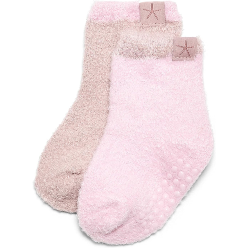 Kids Barefoot Dreams Kids CozyChic Lite Baby Tipped Socks Set (Infant)