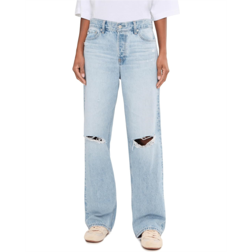 AG Jeans Billie Relaxed Straight in Soft Focus Destructed