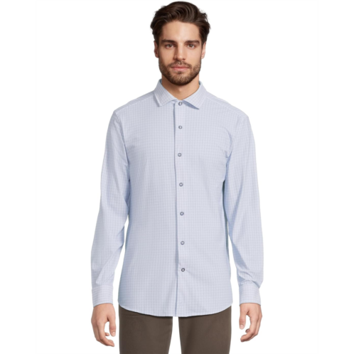 Mens Johnston & Murphy XC Motion Long Sleeve Dress Knit Shirt