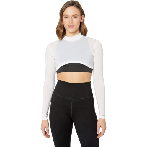 Womens Jamie Sadock Sunsense 35 SPF Lightweight Long Sleeve Mock Neck Crop Layering Top